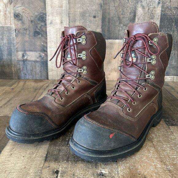 Red Wing 3524 Steel Toe Waterproof Lace Up Ankle Work Boots Mens 8 D - Picture 6 of 12